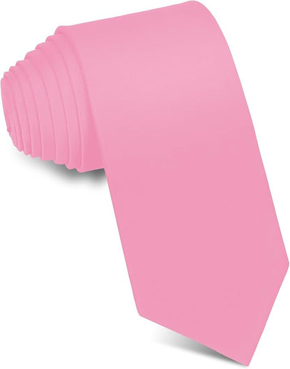 Men's Ties Solid Pure Color 3.15" (8CM) Necktie Plain Formal Business Wedding Black Ties For Men