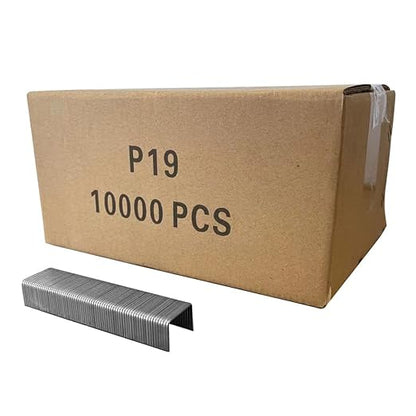 meite 16 Gauge 1-Inch Wide Crown Staples 3/4'' Leg, Galvanized P-Type Heavy Duty Construction Staples for Stapler Gun - Roofing Subflooring House-Wrap, Strong Holding & Tear-Resistance, 10,000 PCS