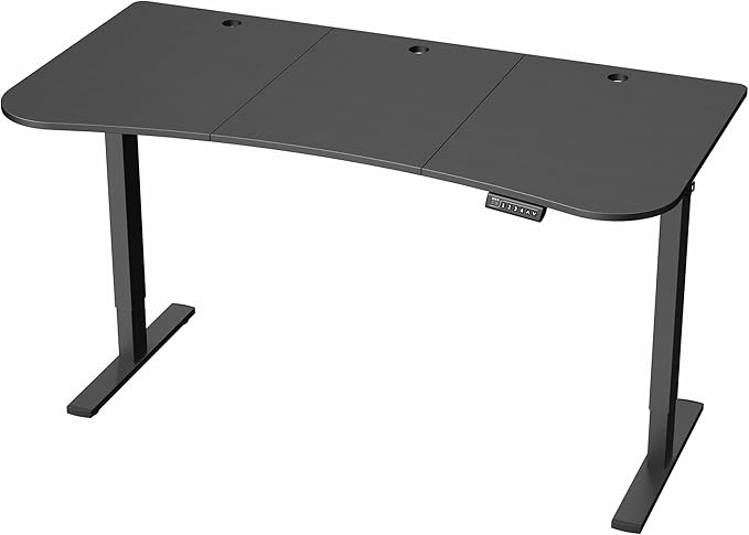 VIVO Electric 63 x 32 in Standing Desk, Memory Height Adjustment, 1B Series, Black Top Black Frame, DESK-KIT-1B1B