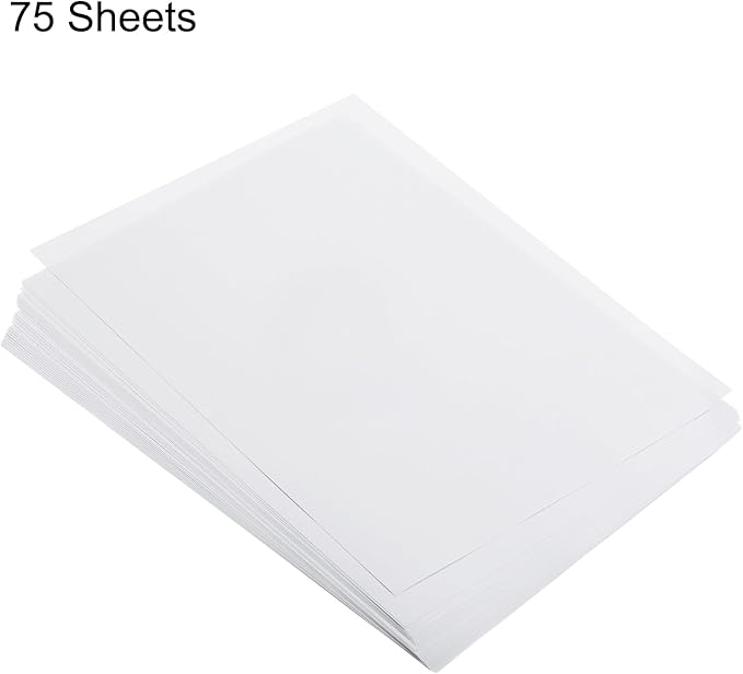 MECCANIXITY 75 Sheets A4 Colored Print Copy Paper 5.8" x 8.3" Origami Paper Printer Paper 80gsm for Printing, Document Copying, Art Craft,White