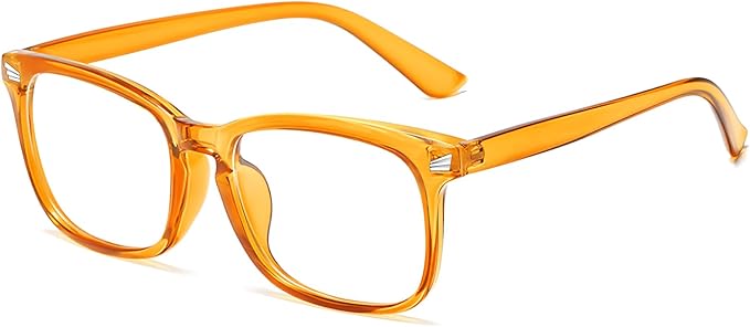 Blue Light Glasses for Woman Men | 99% Blue Light Blocking Glasses | Computer Glassess | Night Driving | Gaming | TV Phone Screen Reader Square Frame | Anti Eyestrain & UV Glare Protection