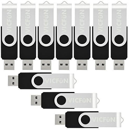 20pcs 8GB USB Flash Drive 8G USB Drive USB 2.0 Flash Memory Stick Thumb Drive Black