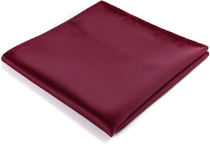 Mens Solid Satin Mens Tie With Hanky,Handmade Neckties For Men