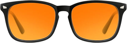 TIJN Blue Light Blocking Glasses Dual AR Coatings Amber Orange Lens for Computer Gaming