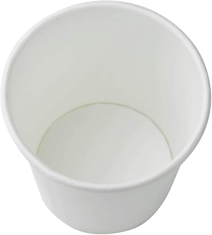 Karat 4oz Paper Espresso Coffee Cup, 1000 Count, Disposable Mouthwash Cup, Hot and Cold Drinks, White (C-K504W)