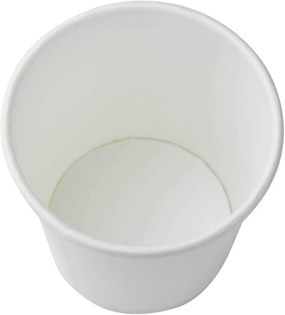 Karat 4oz Paper Espresso Coffee Cup, 1000 Count, Disposable Mouthwash Cup, Hot and Cold Drinks, White (C-K504W)