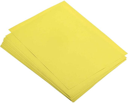MECCANIXITY 50 Sheets Colored Copy Paper 8.3 x 11.7Inch Printer Paper 80gsm Lemon Yellow for Office Printing, Document Copying, Invitations, Forms, Art Projects
