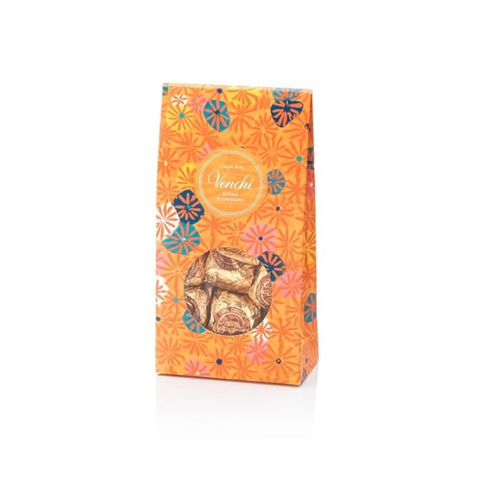 Venchi Chocoviar Crema Cacao 15-Piece Elegant Gift Box - Creamy Cocoa Filling with Piedmont Hazelnut, Milk Chocolate Shell, Dark Chocolate Coating & Chocolate Micro-Pearls, Preservative & Gluten-Free