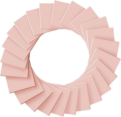 (24 Pads) Sticky Notes 3x3 inch, Self-Stick Pads Bright Colors Sticky Note, Recyclable, Easy to Post for Home, Office, Notebook (Light Pink)