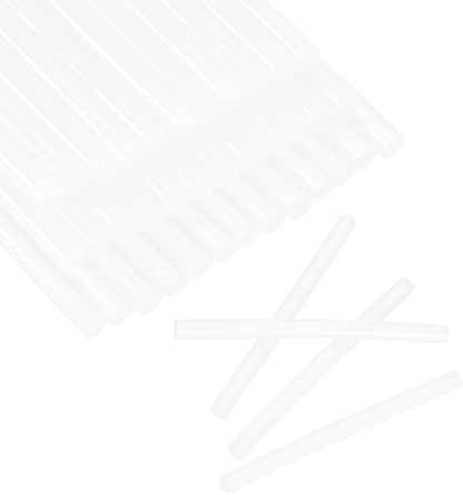 HARFINGTON 30pcs Mini Glue Stick 0.3"x3.9" High-Stick Hot Glue Gun Sticks Hot Melt Adhesive Strip for DIY Craft Sealing Repair Festival Decoration, Clear