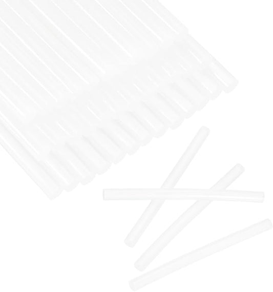 HARFINGTON 30pcs Mini Glue Stick 0.3"x3.9" High-Stick Hot Glue Gun Sticks Hot Melt Adhesive Strip for DIY Craft Sealing Repair Festival Decoration, Clear