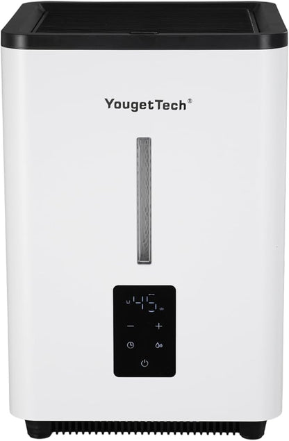 Evaporative Humidifiers for Bedroom Large Room|1.55Gallons|20W evaporative cool mist humidifier|7 Speed | MAX Output 1000 ml/h | Auto Humid | Top Filling