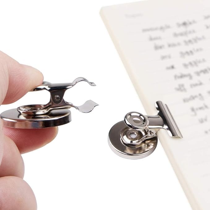 VNDUEEY 140 Pack Strong Magnetic Clips Refrigerator Magnets, Fridge Magnets Whiteboard Magnet, Magnet Clips for Teaching, Home, School, Office,