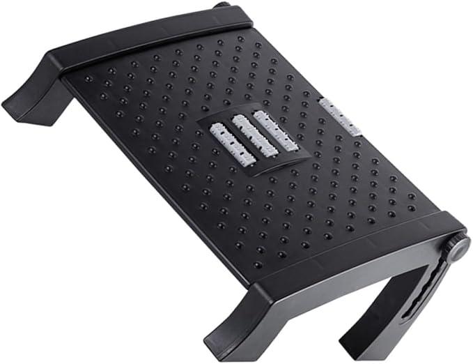 Artibetter Adjustable Office Footrest Stool Ergonomic Step Stool for Under Desk Comfort Portable Foot Rest for Home and Work Seating Support