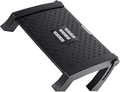 Artibetter Adjustable Office Footrest Stool Ergonomic Step Stool for Under Desk Comfort Portable Foot Rest for Home and Work Seating Support
