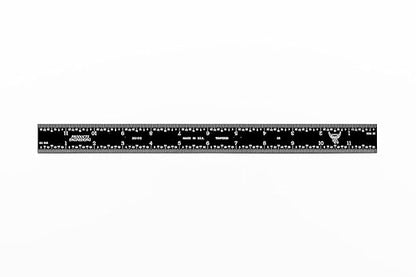 PEC Tools 12-Inch Rigid Stainless Steel Mechinist Ruler, High-Contrast Black Chrome Finish, 3R Graduation (1/32", 1/64", 1/10", 1/50"), Trusted by Professionals, Made in USA