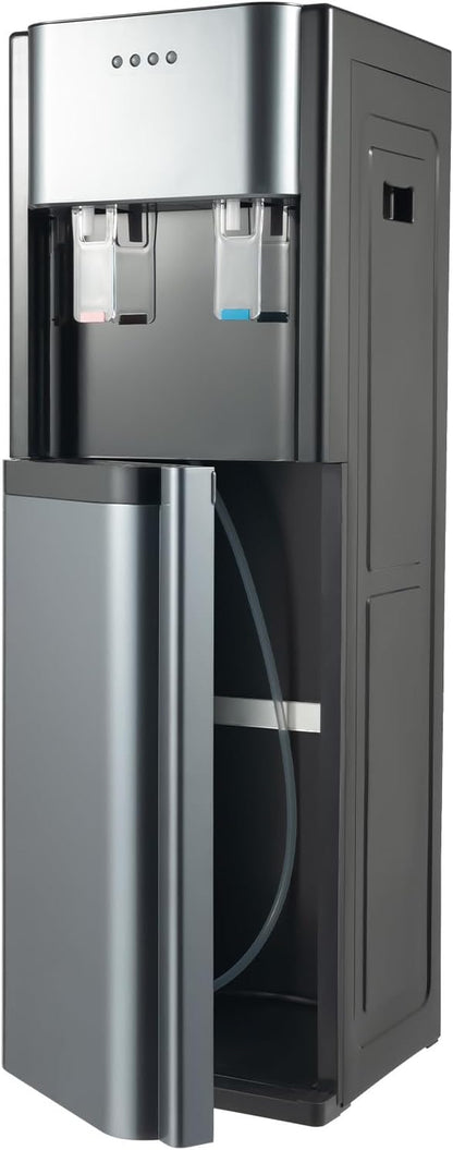 Bottom Loading Water Dispenser for 5 Gallon Bottles - Hot & Cold Water, Stainless Steel, Easy to Use for Home & Office