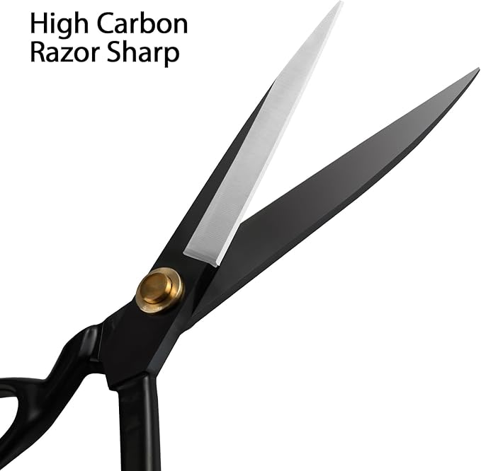 Professional Tailor Scissors 9 Inch for Cutting Fabric Heavy Duty Scissors for Leather Cutting Industrial Sharp Sewing Shears for Home Office Artists Dressmakers