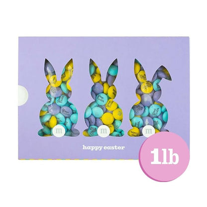 M&M'S WORLD Easter Milk Chocolate Candy Box, Festive Spring Themed Treats in Easter theme gift box, Perfect for Egg Hunts, Basket Fillers, Party Favors, and Seasonal Snacking