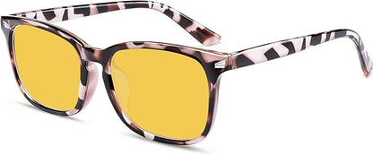 Blue Light Glasses for Woman Men | 99% Blue Light Blocking Glasses | Computer Glassess | Night Driving | Gaming | TV Phone Screen Reader Square Frame | Anti Eyestrain & UV Glare Protection