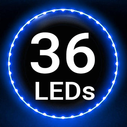 TOSY Flying Disc - 108 RGB Multicolor or 36 Monocolor LEDs, Super Bright, Smart Modes, Christmas Stocking Stuffers Gift, Camping Toy for Kid/Teen/Adult, Auto Light Up, Rechargeable, Waterproof, 175g