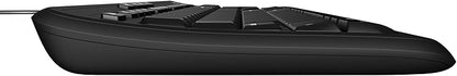 Incase Wired Keyboard 600 – Designed by Microsoft – Spill Resistant, Quiet Touch Keys, Plug and Play, 4 Hotkeys, Windows Start Key – Black