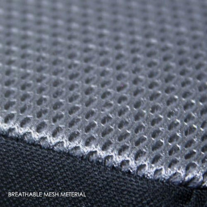 Yupbizauto Breathable Ergonomic Wedge Car Seat Cushion & Office Chair Support Comfortable Pressure-Relief Pad for Back & Tailbone Pain Ideal for Long Sitting, Posture Corrector Mesh Grey Firm