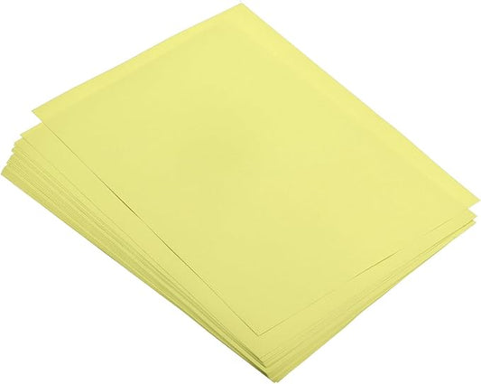 MECCANIXITY 75 Sheets A4 Colored Print Copy Paper 5.8" x 8.3" Origami Paper Printer Paper 80gsm for Printing, Document Copying, Art Craft,Light Yellow