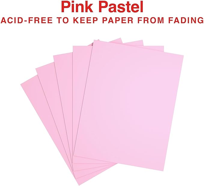 Staples 490935 Pastel Colored Copy Paper 8 1/2-Inch x 11-Inch Pink 500/Ream (14779)