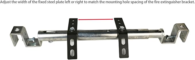 Car Fire Extinguisher Bracke,Seat Track Bracket,Adjustable Width Fits Most Vehicles