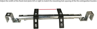 Car Fire Extinguisher Bracke,Seat Track Bracket,Adjustable Width Fits Most Vehicles