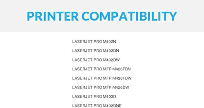 LD Products Compatible Replacement for HP 26X Toner Cartridge CF226X 26A CF226A for Laserjet Pro M402d M402dn M402dne M402dw M402n MFP M426fdw M426fdn MFP M426dw (High Yield Black, 2-Pack)