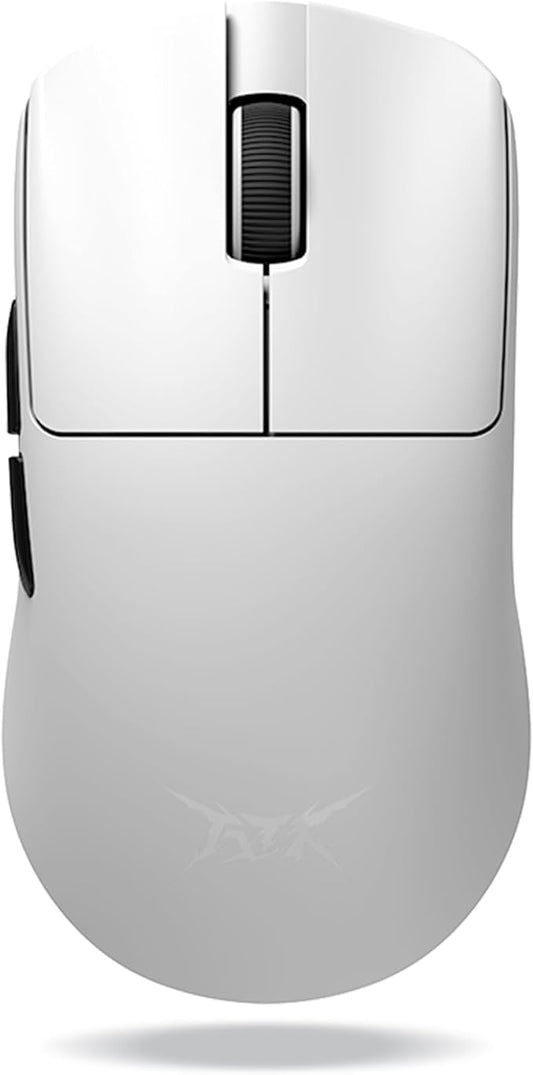 ATK F1 Wireless Gaming Mouse – 35 g Ultralight, PAW3950 Sensor, 8000 Hz Polling, Dual Mode USB-C, Optical Switches, FPS Ergonomic Design (F1 Pro, White)