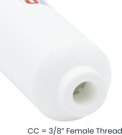 Omnipure CL10ROT33-CC Inline GAC Carbon Filter 5-Micron, 10" x 2" with 3/8" Female Thread Fittings, Removes Chlorine and Improves Taste & Odor for RO Systems, Ice Makers, Water Coolers, Fountains