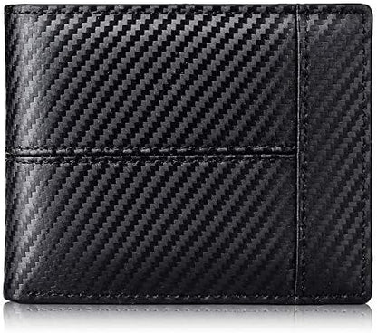 Swallowmall Mens Wallet Rfid Blocking Leather Wallet for Men Bifold Wallets with 1 ID Window 16 Card Slot
