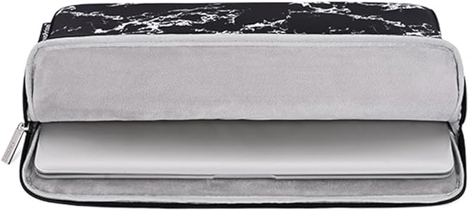 Laptop Sleeve 14 Inch,Waterproof Protective Notebook Case Briefcase Carrying Bag Compatible with MacBook,Acer,Asus, Dell,Lenovo,Microsoft,HP Laptop Cover (Marble, 15 inch)
