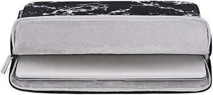 Laptop Sleeve 14 Inch,Waterproof Protective Notebook Case Briefcase Carrying Bag Compatible with MacBook,Acer,Asus, Dell,Lenovo,Microsoft,HP Laptop Cover (Marble, 15 inch)