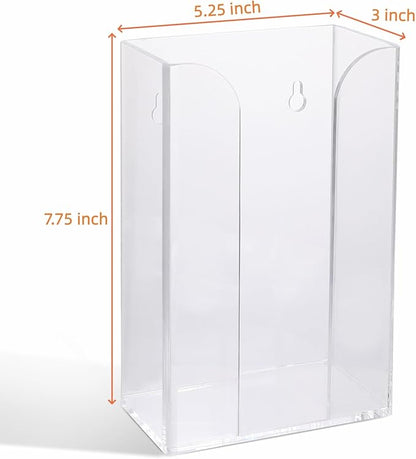 IEEK Coffee Cup Sleeve Holder,Coffee Collar Organizer for Bulk Storage,Kraft Paper Cup Sleeves Rack Clear Acrylic Coffee Sleeve Dispenser Countertop and Wall Mount Disposable Cup Sleeves organizer