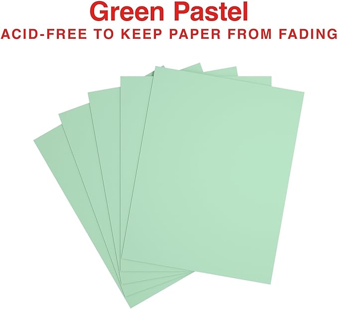 Staples Pastel 30% Recycled Color Copy Paper, 20 lbs., 8.5" x 11", Green, 500/Ream