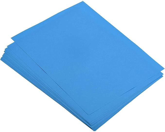 MECCANIXITY 50 Sheets Colored Copy Paper 8.3 x 11.7Inch Printer Paper 80gsm Lake Blue for Office Printing, Document Copying, Invitations, Forms, Art Projects