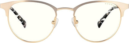 GUNNAR - Premium Gaming and Computer Glasses - Blocks 35% Blue Light - Apex, Gold, Clear Tint