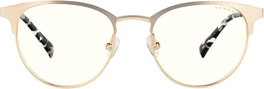 GUNNAR - Premium Gaming and Computer Glasses - Blocks 35% Blue Light - Apex, Gold, Clear Tint