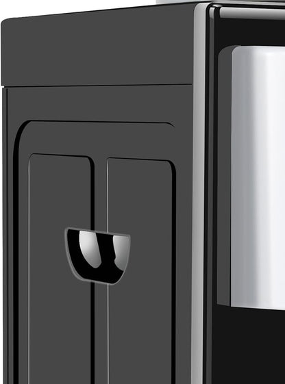 Water Dispenser Top Loading Countertop Water Cooler Dispenser with 3 Temperature Settings Desktop Electric Hot and Cold Dispensers for Home, Office, Dormitory (European White)