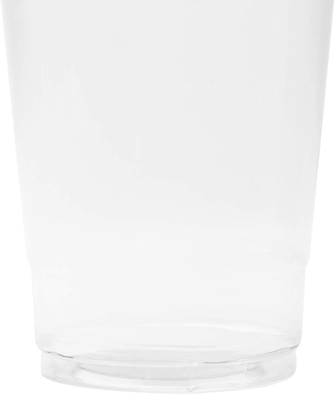 Karat [1000 ct] 10oz Plastic Cups, Clear Disposable Cold Cup for Iced Coffee, Smoothies, and More, 78mm (C-KC10)