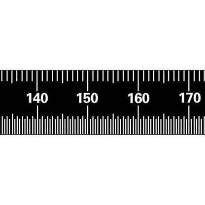 PEC Tools 12"/300mm Flexible Metal Ruler, Stainless Steel Machinist Rule with Black Chrome Finish, High Contrast, English & Metric Graduation (1/32", 1/64", 0.5mm, 1.0mm), Easy to Read, Made in USA