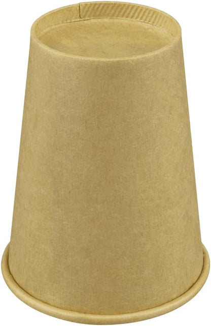 Karat 8oz Kraft Paper Coffee Cups [1,000 ct] Disposable, Leak-Resistant Double Poly-Lined Hot Cups | Ideal for Cafes & Offices, 80mm