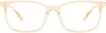 TIJN Blue Light Blocking Glasses for Women Men TR90 Frame Square Nerd Eyeglasses Anti Blue Ray Computer Screen Glasses