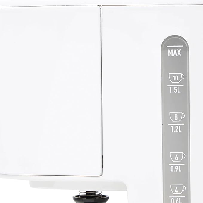 Haden Coffee Machine, 12 Cup Programmable Drip Coffee Maker with Auto Shut-Off Function and Reusable Washable Water Filter, Ivory & Copper