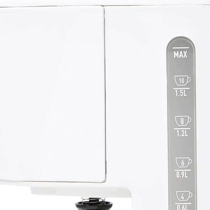 Haden Coffee Machine, 12 Cup Programmable Drip Coffee Maker with Auto Shut-Off Function and Reusable Washable Water Filter, Ivory & Copper