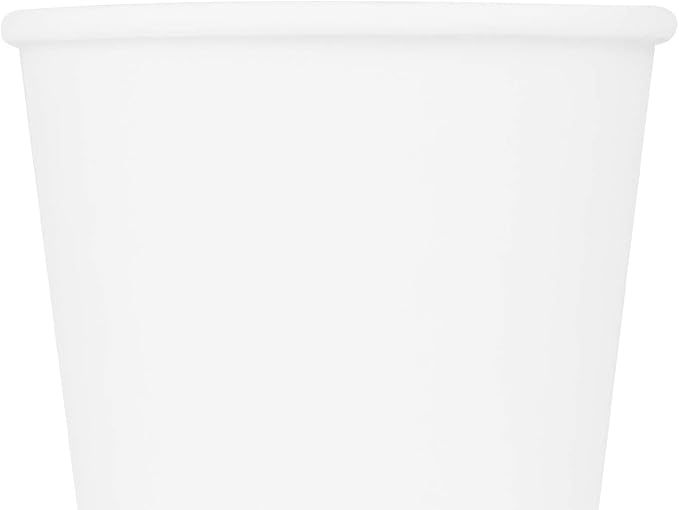 Karat C-K508W 8 oz White Paper Hot Cup, 80mm Diameter - Case of 1000 pcs